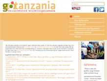 Tablet Screenshot of gotanzania.org